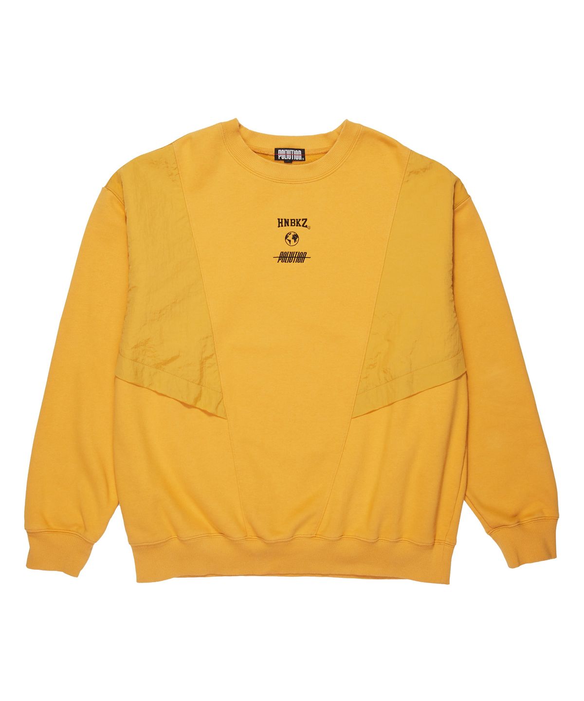 폴루션(POLLUTION) PANEL CREWNECK