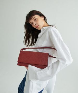 마딴 크로커백 레드 스퀘어