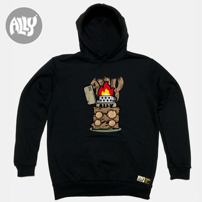 ALLY_HOODY_14 숲속의 mtb 바이커 사슴 엘리 자전거 캠핑  백패킹 사슴 캐릭터 그래픽 디자인 후디 후드티