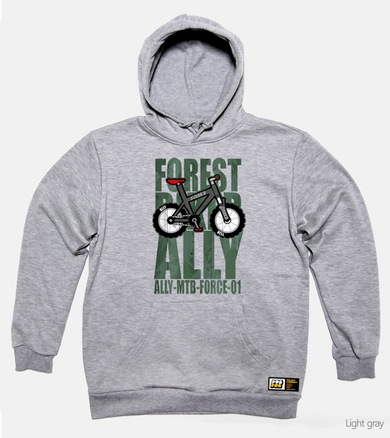 ALLY_HOODY_15 숲속의 mtb 바이커 사슴 엘리 자전거 캠핑  백패킹 사슴 캐릭터 그래픽 디자인 후디 후드티