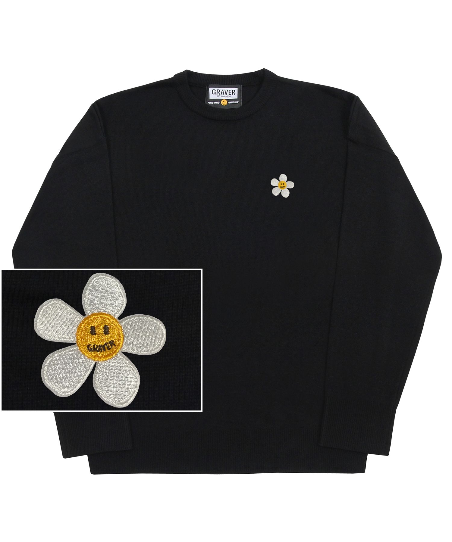 [GRAVER]★FLOWER DOT EMBROIDERY SHORT PADDING MUSINSA | GRAVER [UNISEX] Flower dot embroidery training