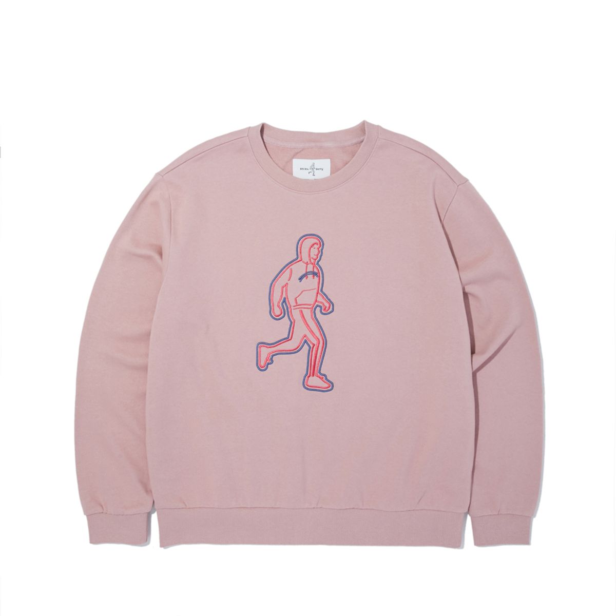 브라이언베리(BRIAN BERRY) LINE RUNNER SWEAT SHIRT_LIGHT PINK