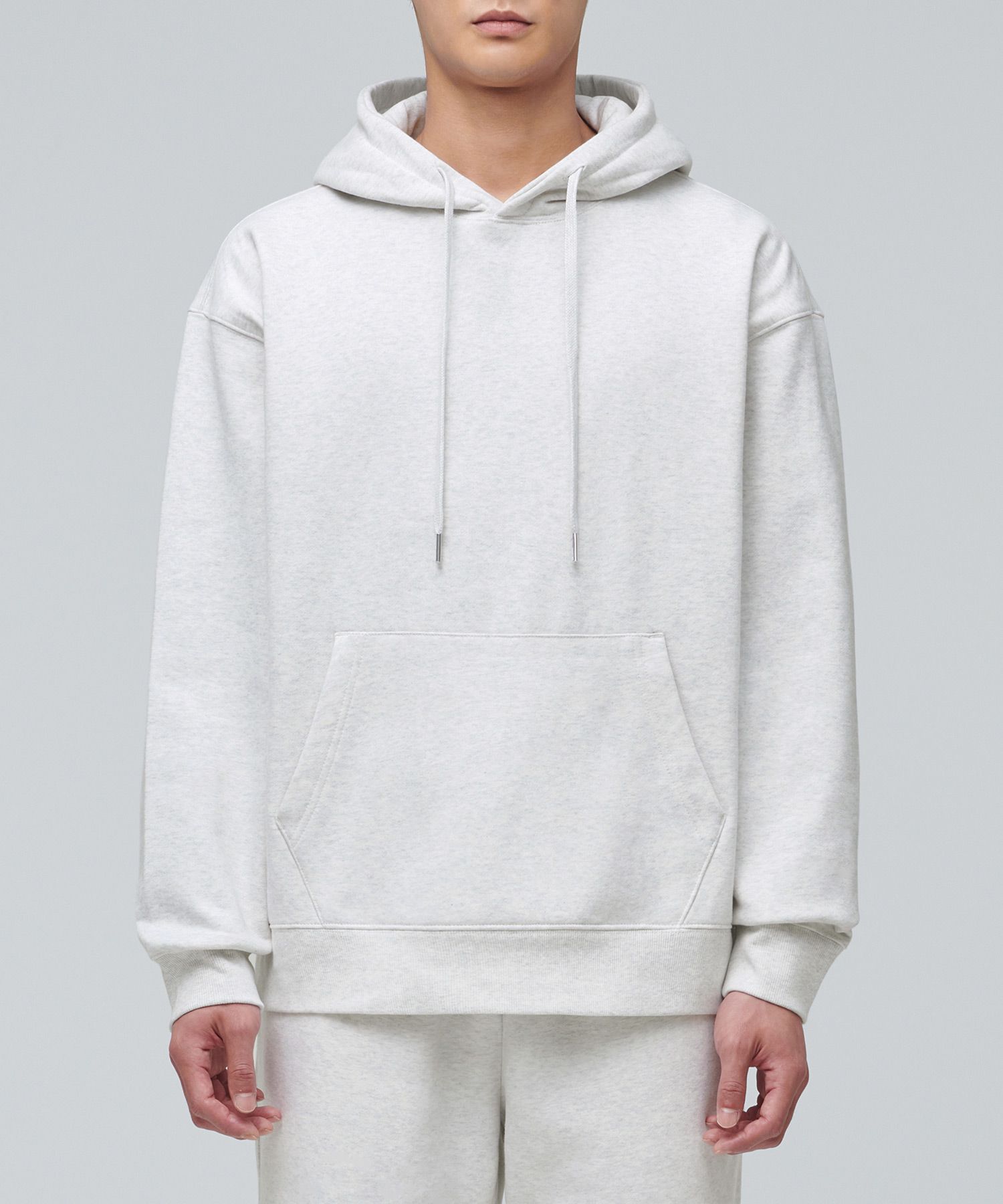 MUSINSA MUSINSA STANDARD FLEECE LINED HOODED SWEATSHIRT [OATMEAL]