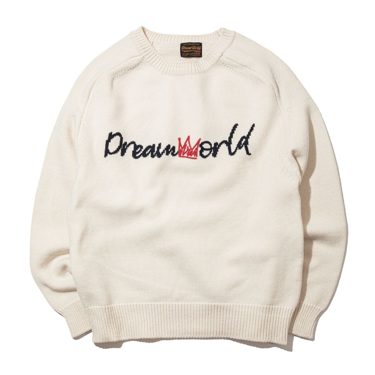 드림월드(DREAMWORLD) 로고 스웨터 아이보리_01