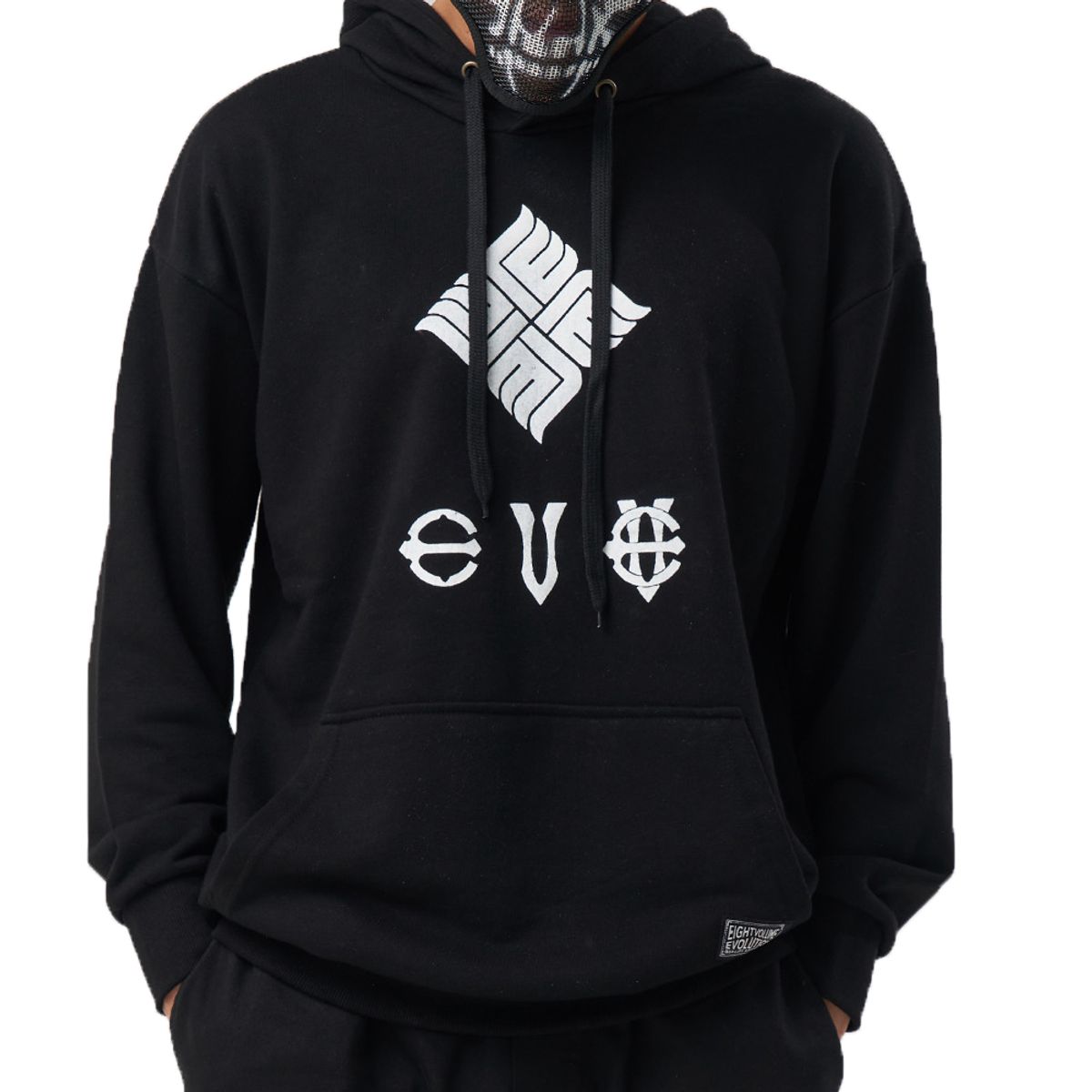 에잇볼륨(EIGHTVOLUME) EV  뉴 엠블렘 오버핏 후드