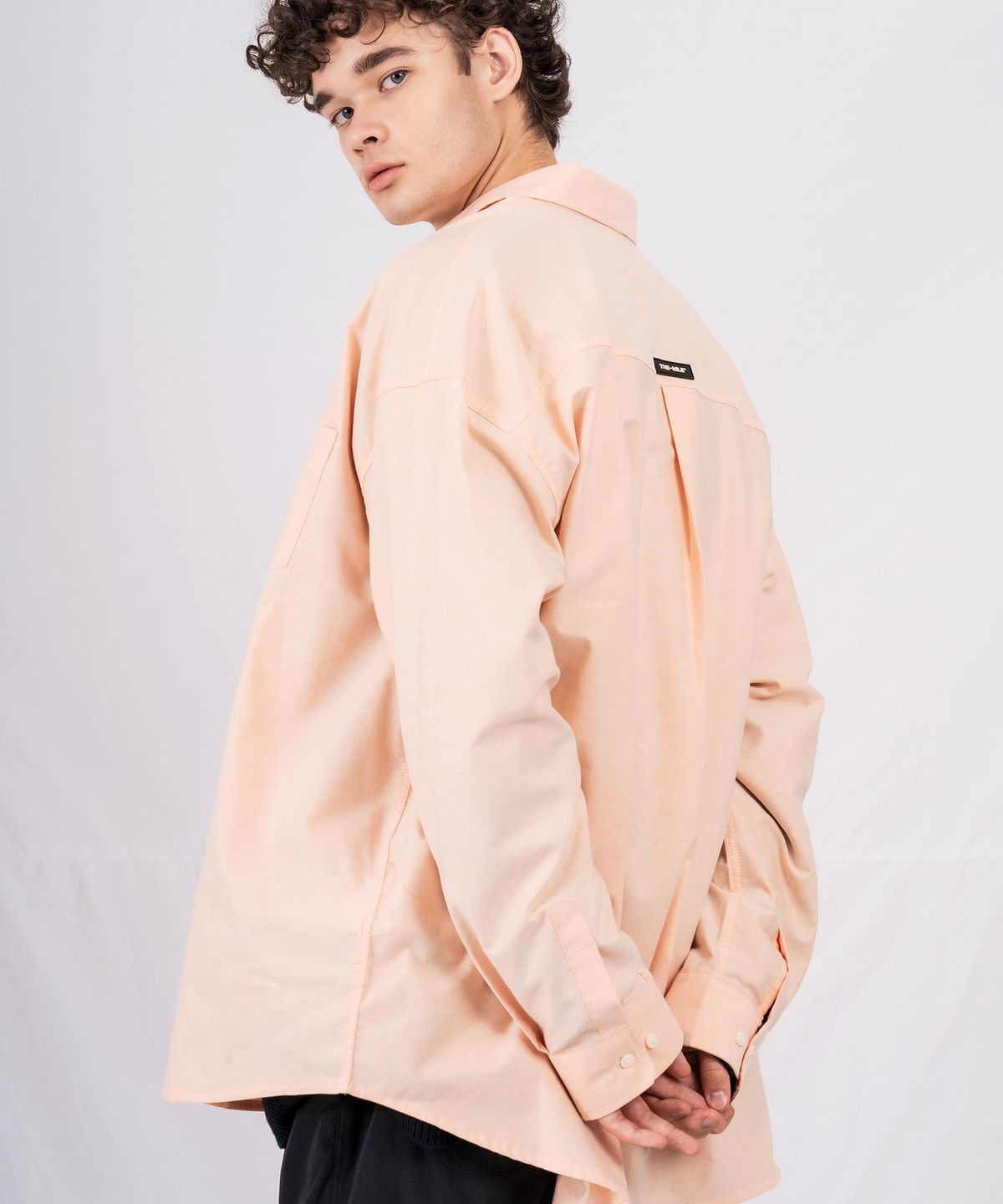 더마일(THEMILE) 엠엘 오버사이즈 옥스포드 셔츠 [ORANGE]