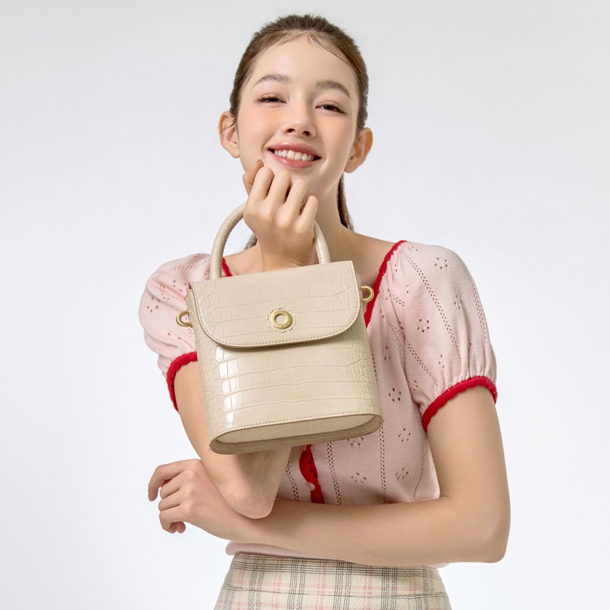세인트스코트(SAINT SCOTT) 아론 크로커 미니 토트백