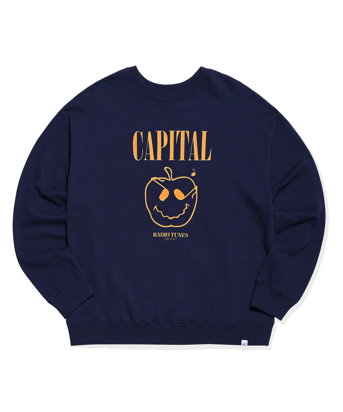 캐피탈 라디오 튠즈(CAPITAL RADIO TUNES) NIRVAN APPLE 스웨트셔츠 navy