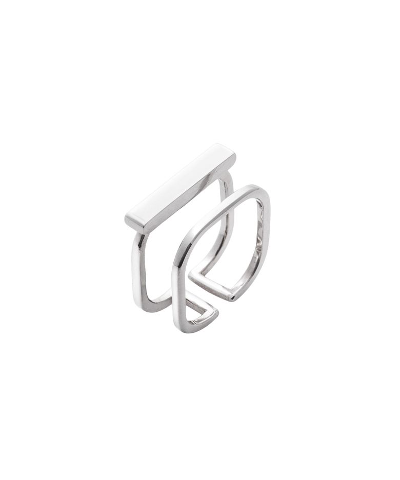 M-two line square Ring