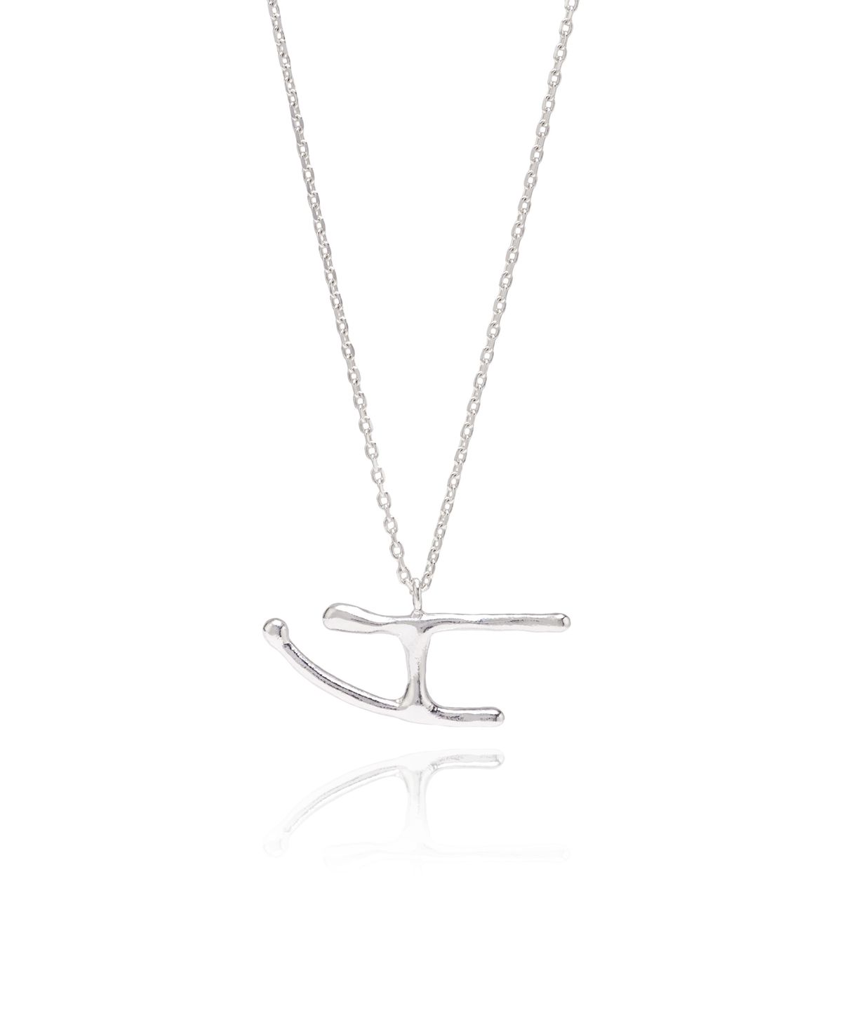 티에드(TIEDE) Fluid frame line&curve Necklace