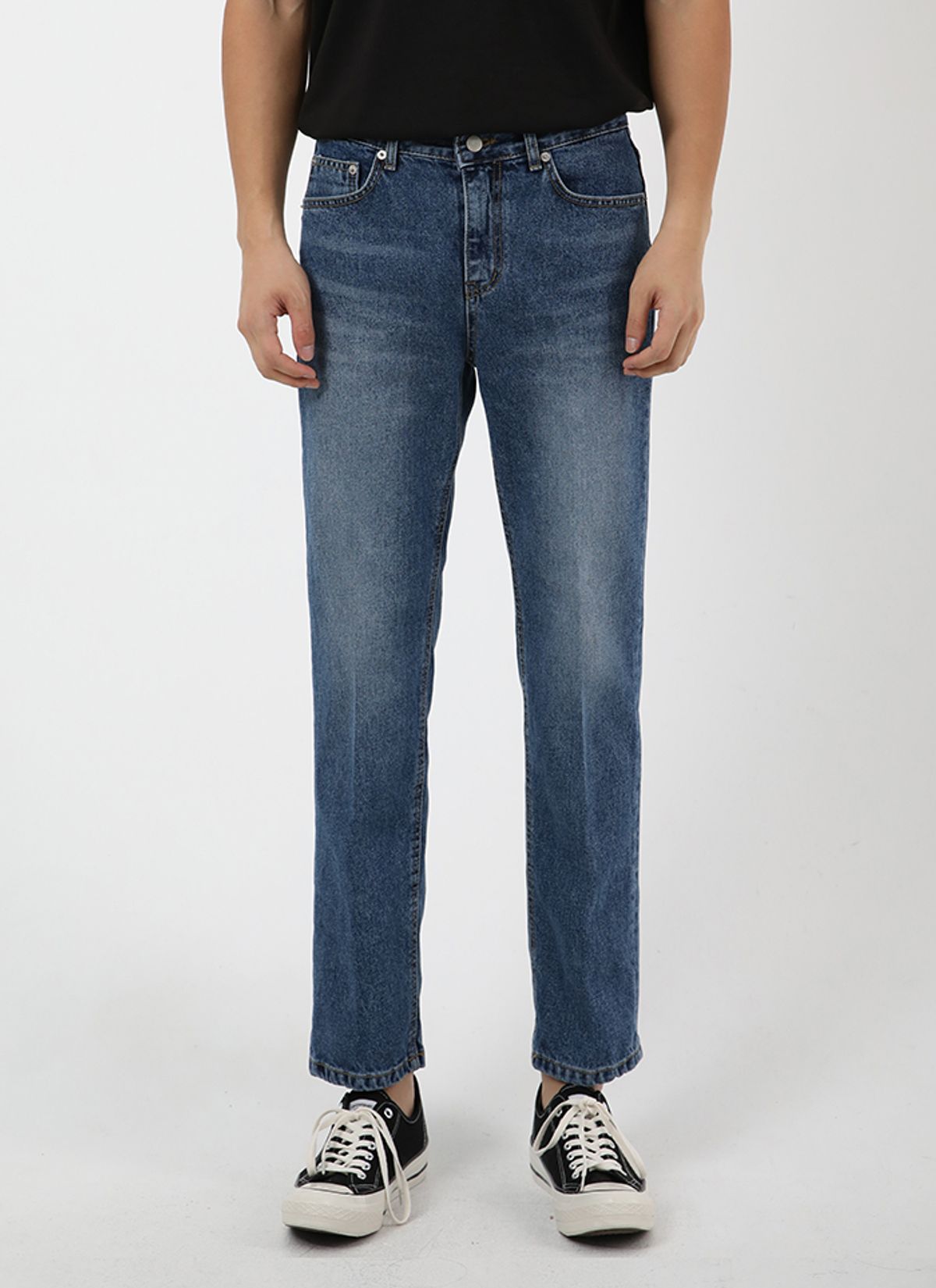 뉴카미(NEWCAMI) mild blue regular jeans [crop fit]