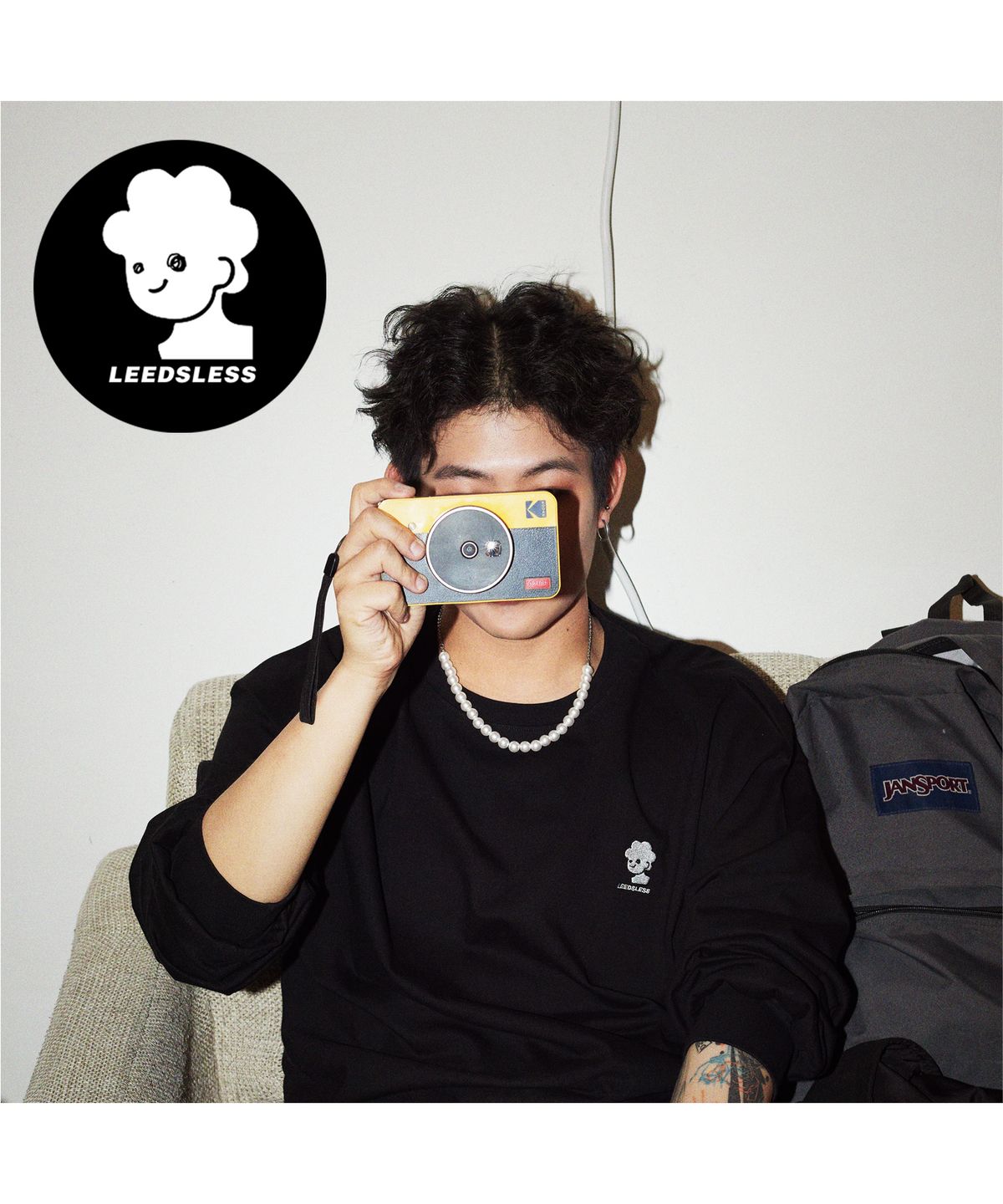 리즈리스(LEEDSLESS) 줄리앙 자수 롱슬리브[black]