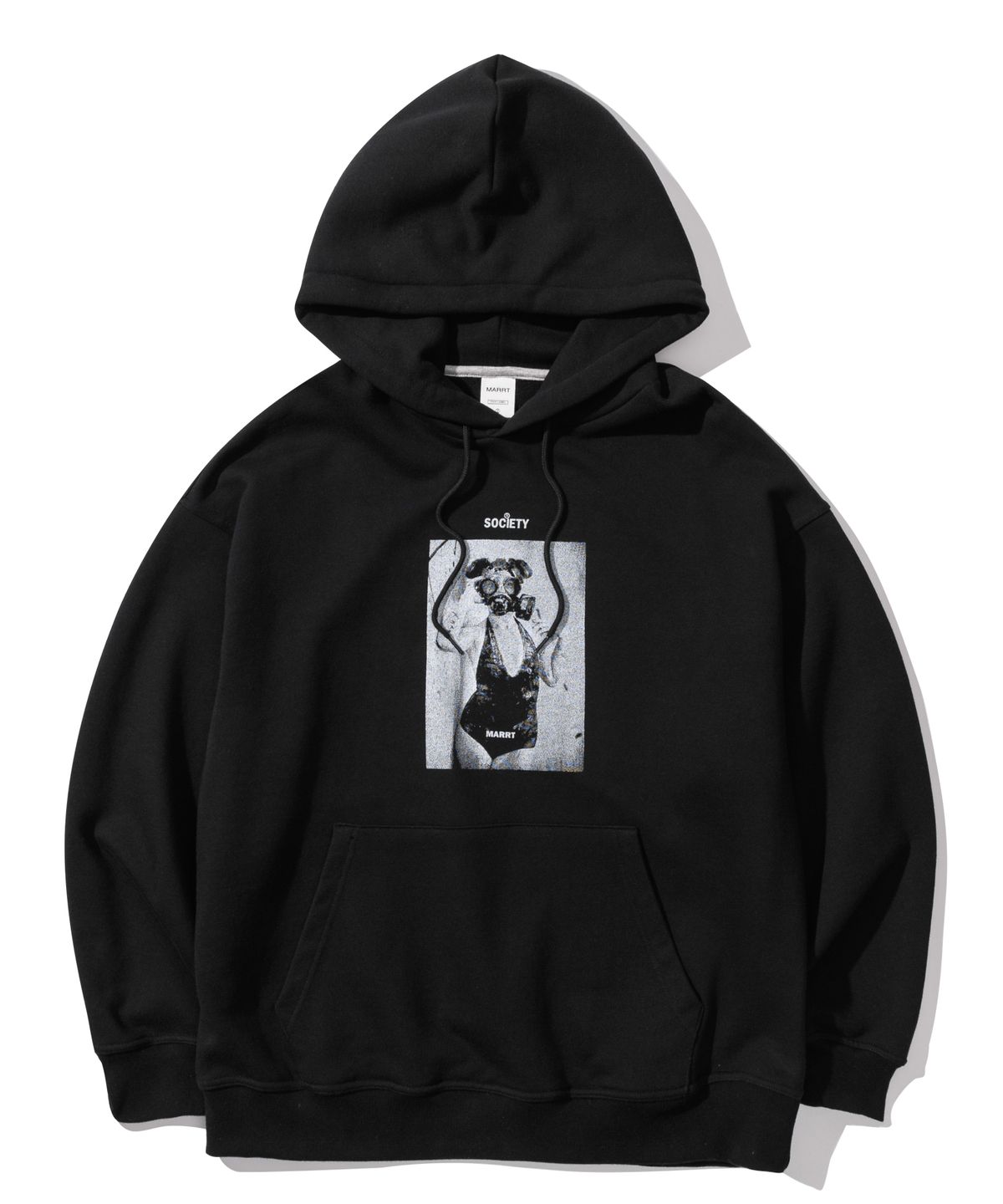 마르트(MARRT) PRINTING HOODIE (BLACK)