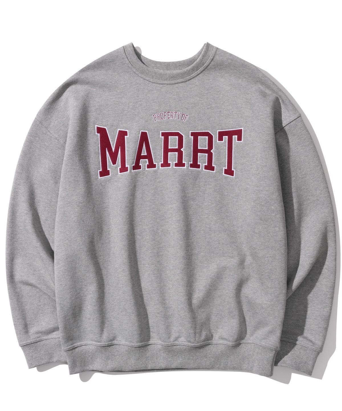 마르트(MARRT) APPLIQUE SWEATSHIRT (GREY)
