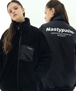 네스티 플리스 리버시블 자켓 블랙