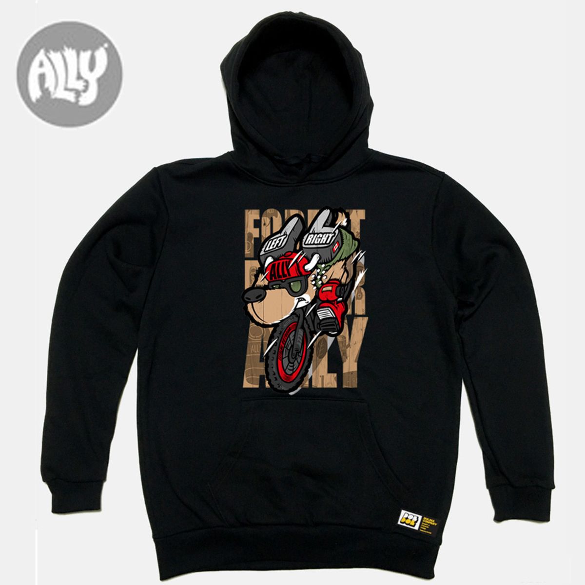 돌돌(DOLDOL) ALLY_HOODY_17 숲속의 mtb 바이커 사슴 엘리 자전거 캠핑  백패킹 사슴 캐릭터 그래픽 디자인 후디 후드티