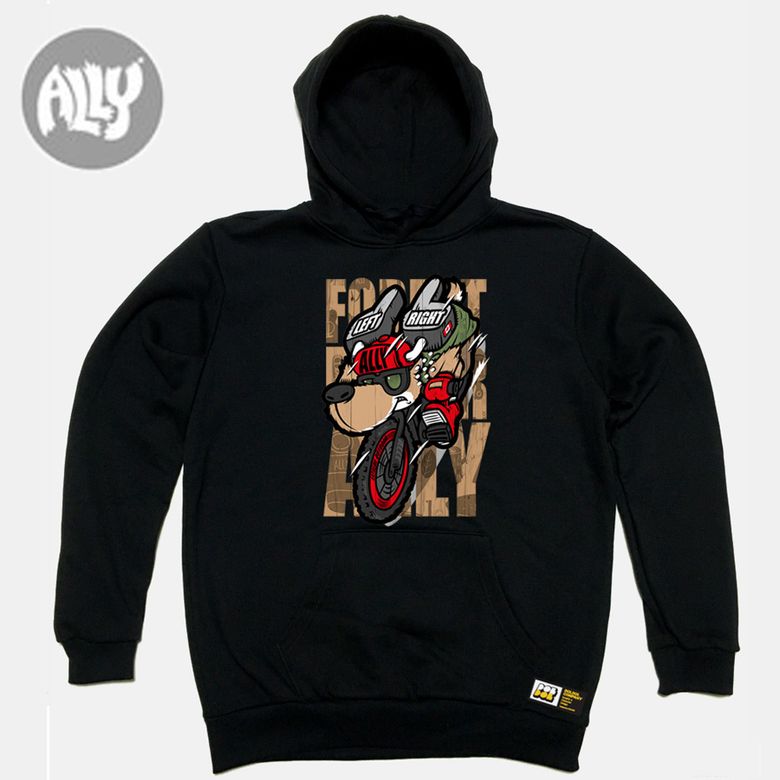 ALLY_HOODY_17 숲속의 mtb 바이커 사슴 엘리 자전거 캠핑  백패킹 사슴 캐릭터 그래픽 디자인 후디 후드티