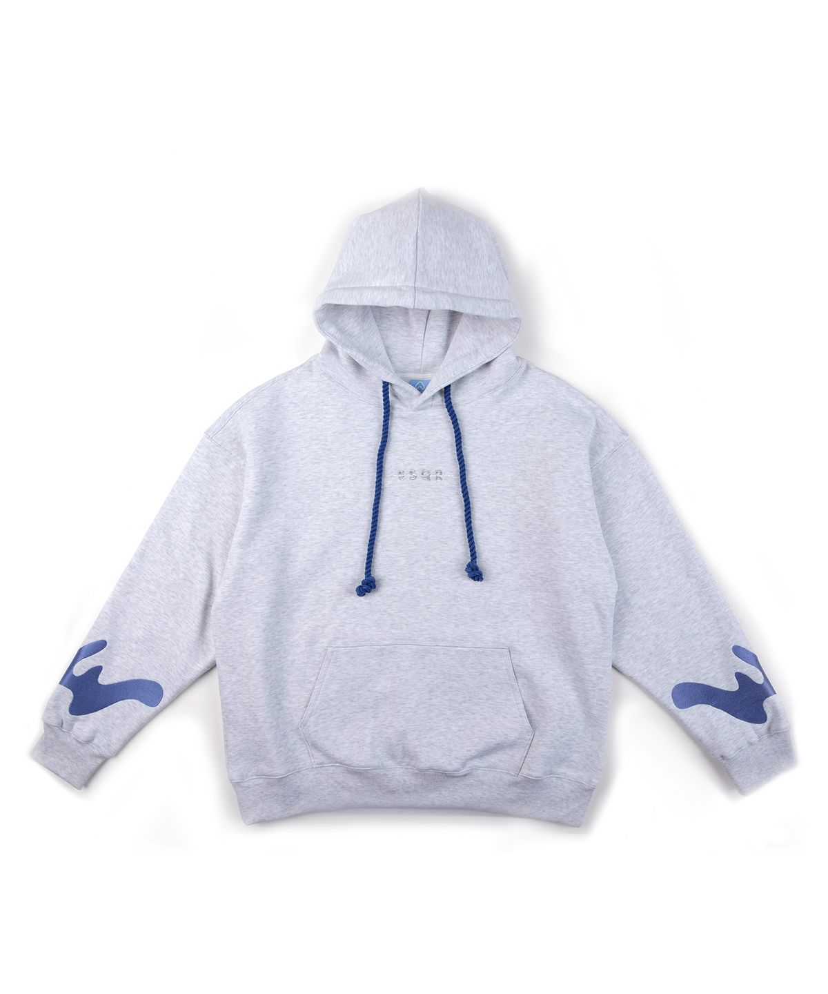 에스에스큐알(SSQR) Unisex Embroidered Hooded Sweatshirt DAHOOD_01_M.GRAY