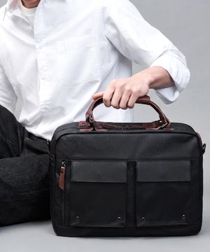 클래식 코팅 캔버스 서류가방 T12089