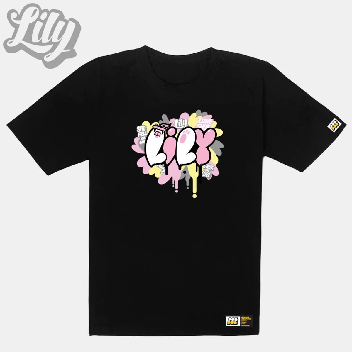 돌돌(DOLDOL) Lily-tshirts-22 러블리 릴리 여자 북극곰 스노우보드 선수 익스트림 캐릭터 그래픽 디자인 티셔츠 티