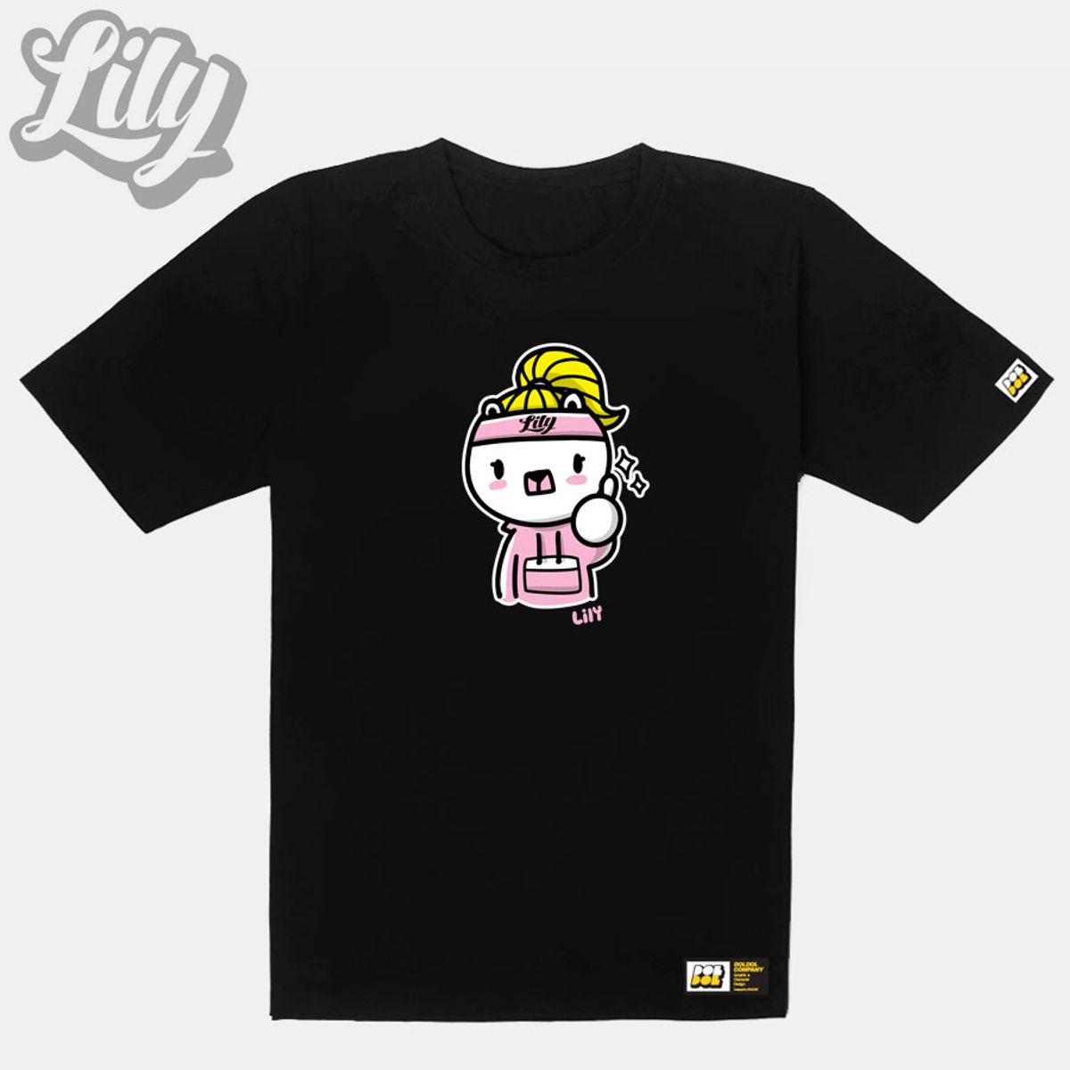 돌돌(DOLDOL) Lily-tshirts-24 러블리 릴리 여자 북극곰 스노우보드 선수 익스트림 캐릭터 그래픽 디자인 티셔츠 티