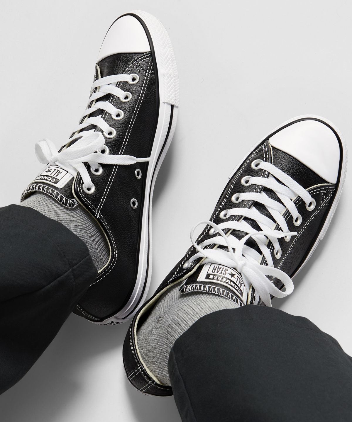 컨버스(CONVERSE) 척테일러 올스타 클래식 레더 블랙 132174C