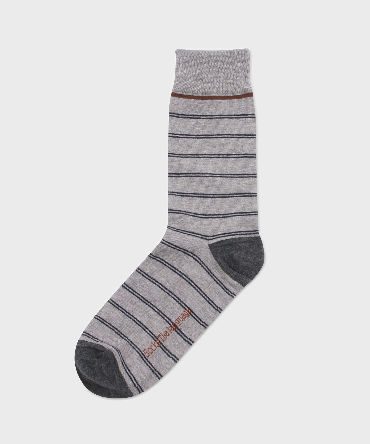 삭스더랭귀지(SOCKS THE LANGUAGE) 오브 스트라이프 양말(그레이)