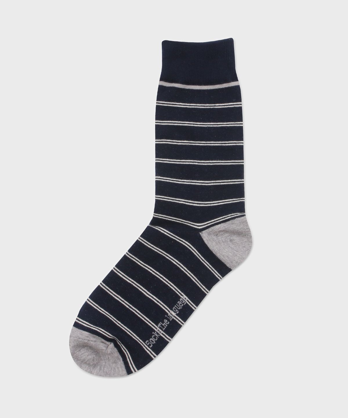 삭스더랭귀지(SOCKS THE LANGUAGE) 오브 스트라이프 양말(네이비)