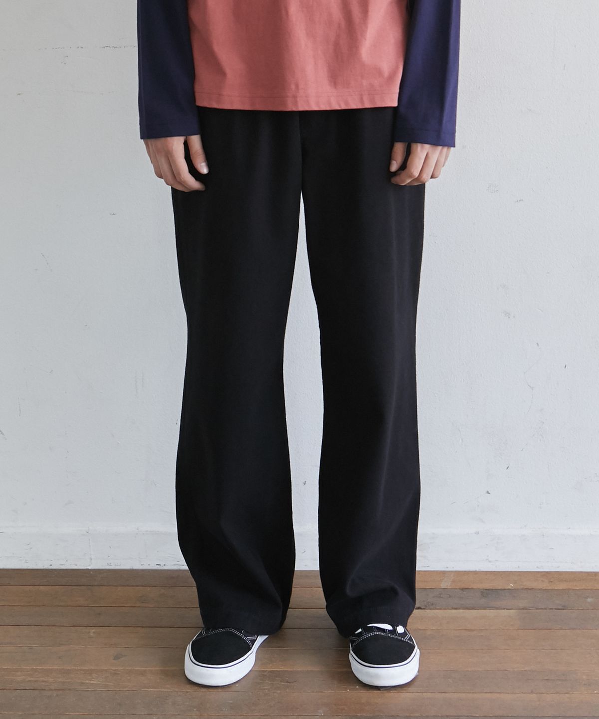 스트리트 스탠다드(STREET STANDARD) COTTON WIDE EASY PANTS