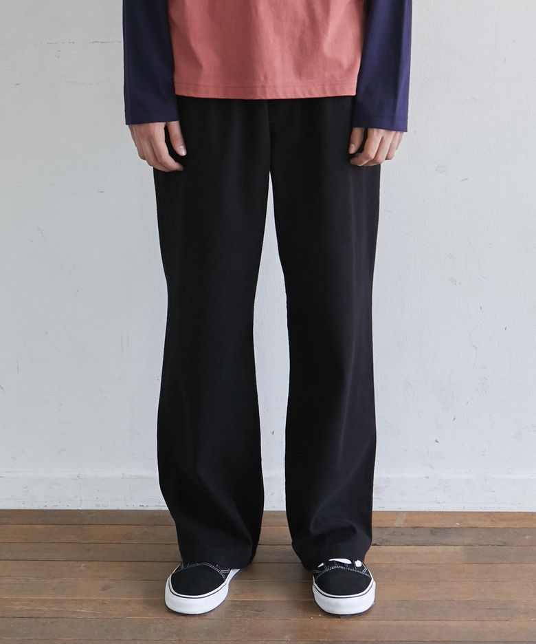 COTTON WIDE EASY PANTS