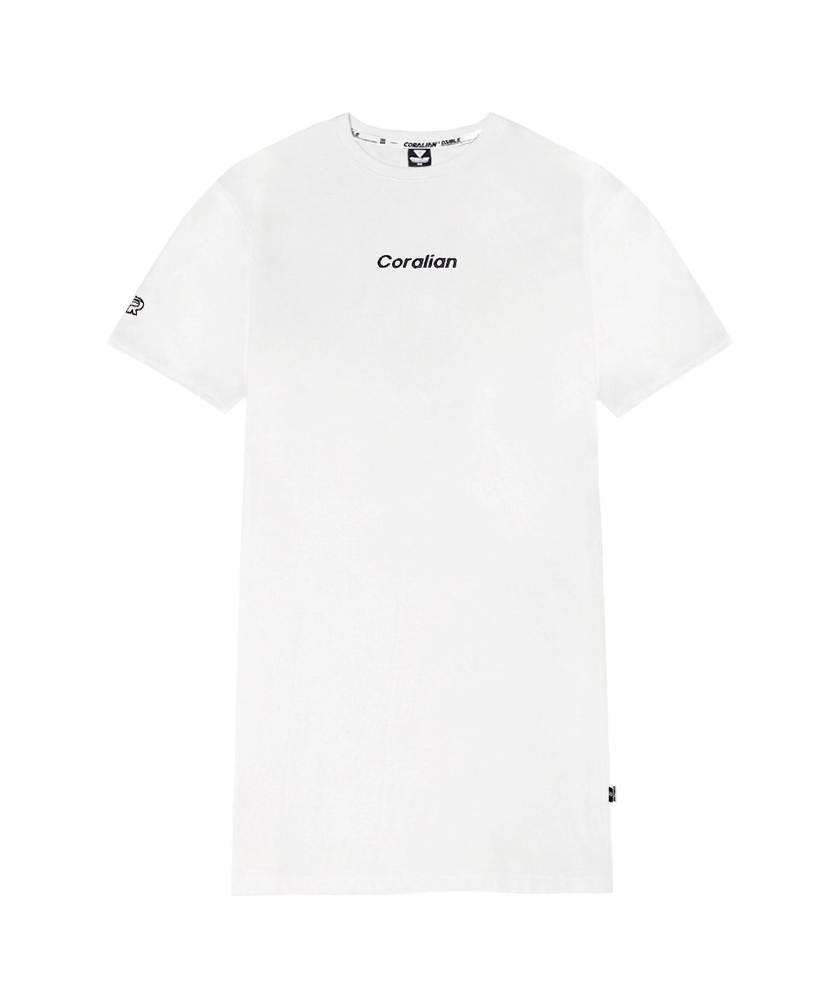코랄리안(CORALIAN) 런오프 여성 아웃트라인 루즈핏 반팔티 화이트