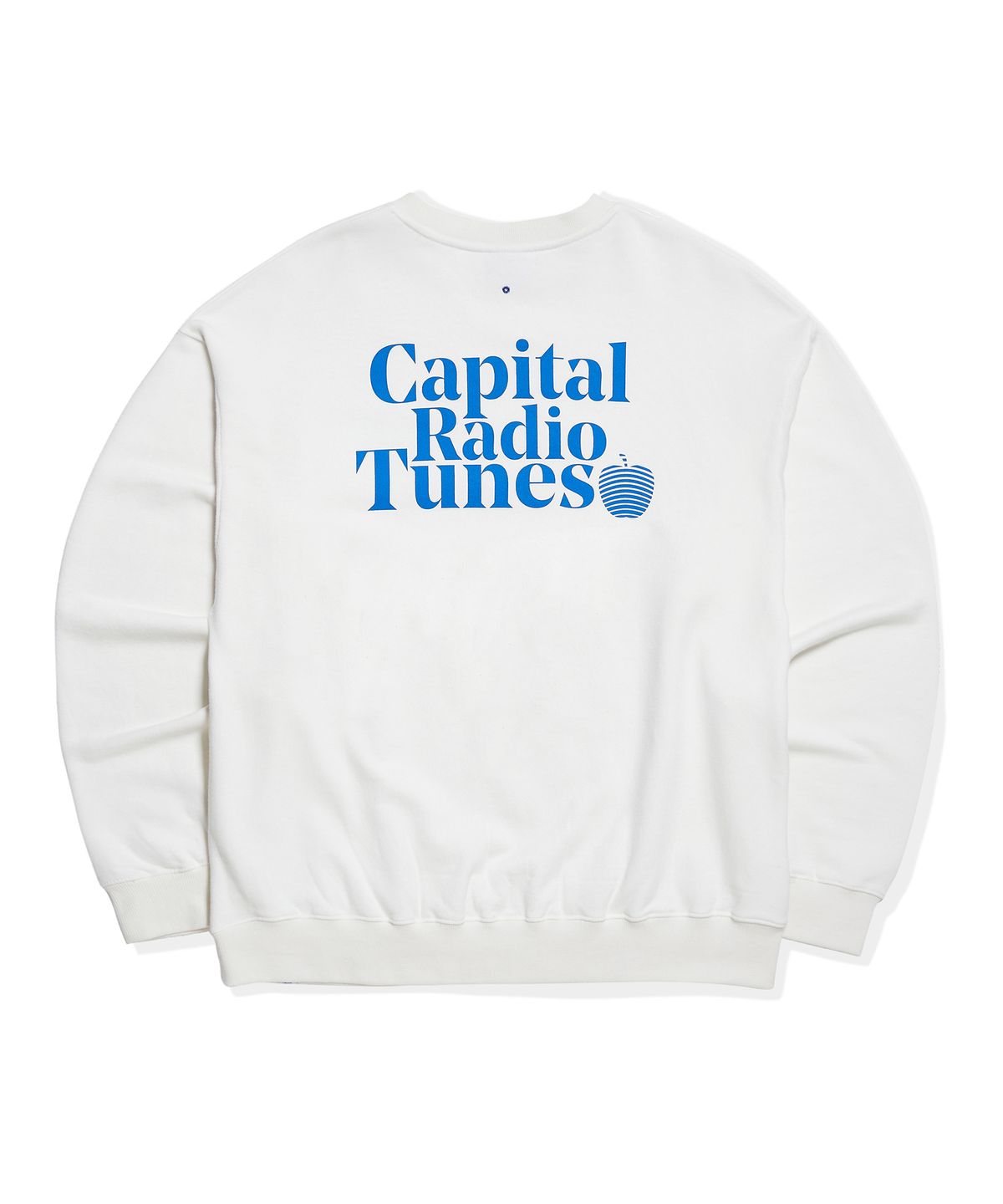 캐피탈 라디오 튠즈(CAPITAL RADIO TUNES) APPLE FULL LOGO 스웨트셔츠 white