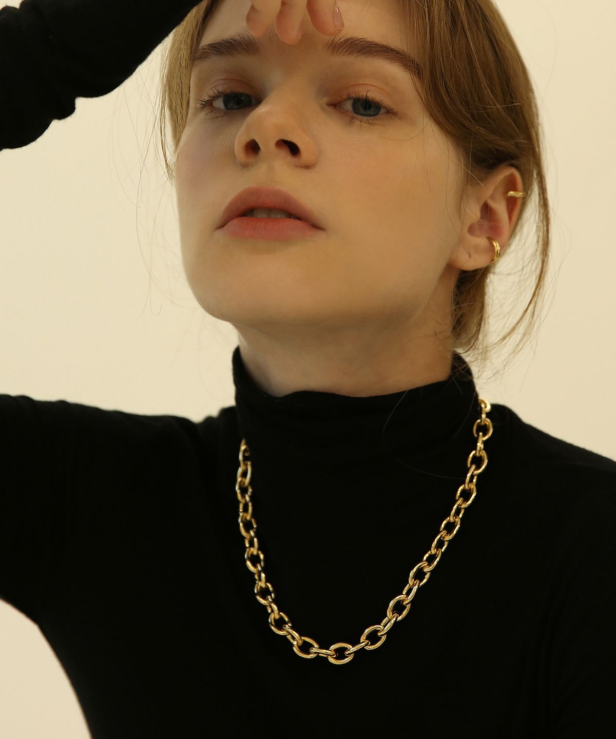 레이지던(LAZYDAWN) circle chain necklace N001