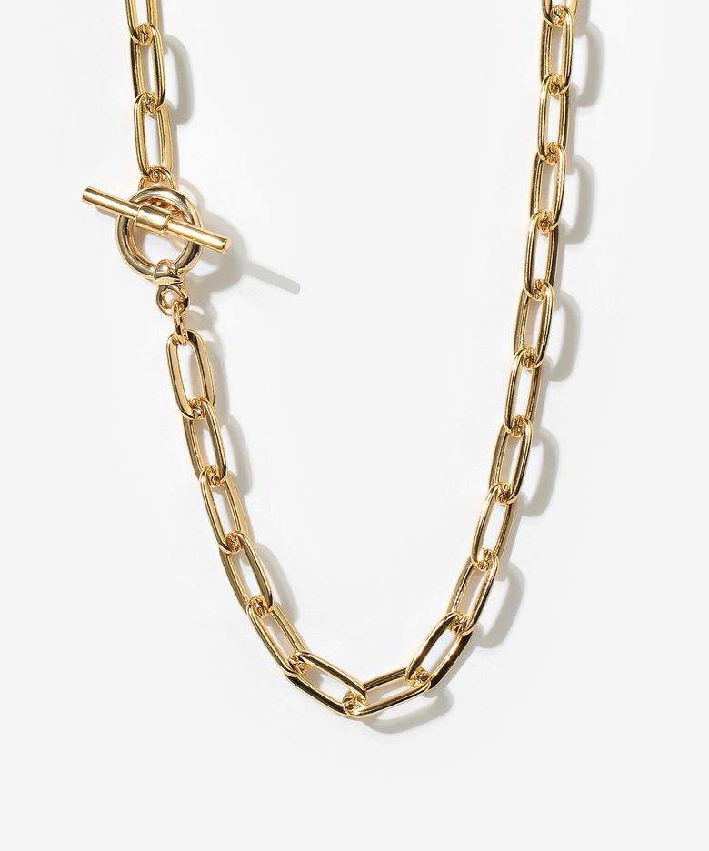 square chain necklace N002