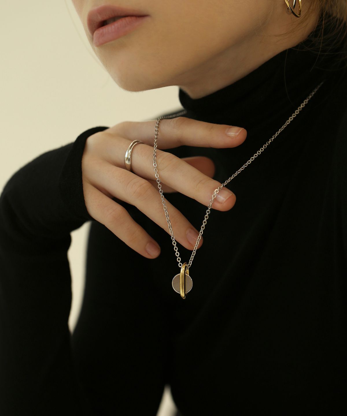 레이지던(LAZYDAWN) chain drop necklace N005