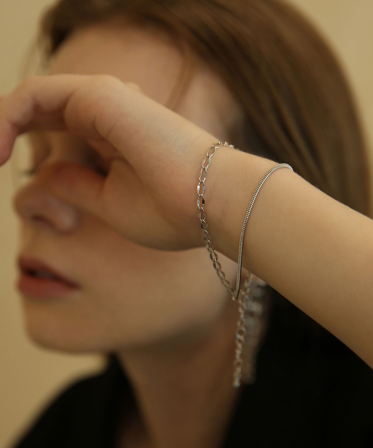 레이지던(LAZYDAWN) layered chain bracelet B014