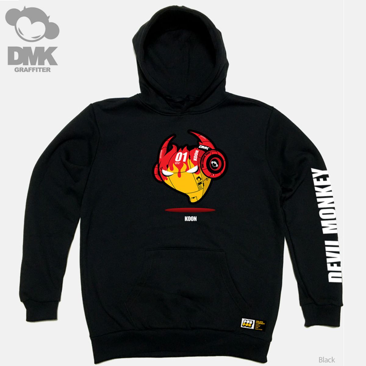 돌돌(DOLDOL) DMK_HOODY_88 그래피티 아티스트 데빌몽키 dmk 타투 캐릭터 그래피티 그래픽 디자인 후드티 후디