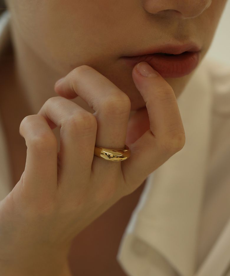 vintage bold ring R008