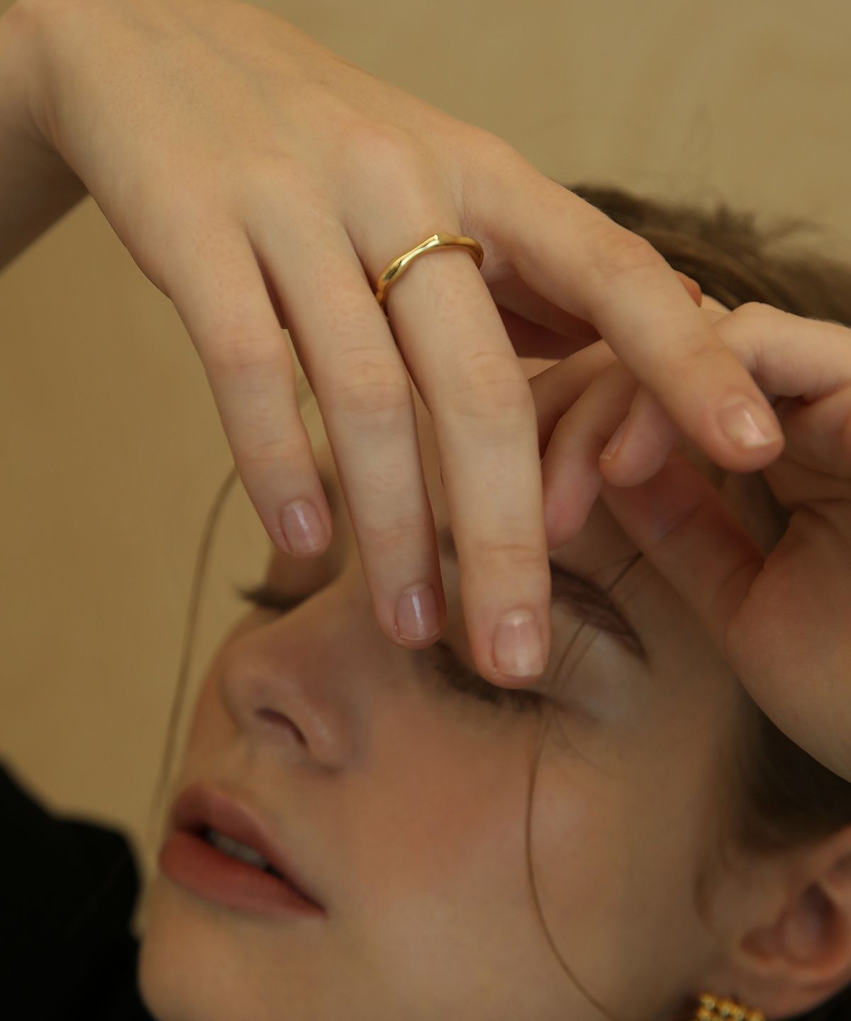 레이지던(LAZYDAWN) small wave ring R012