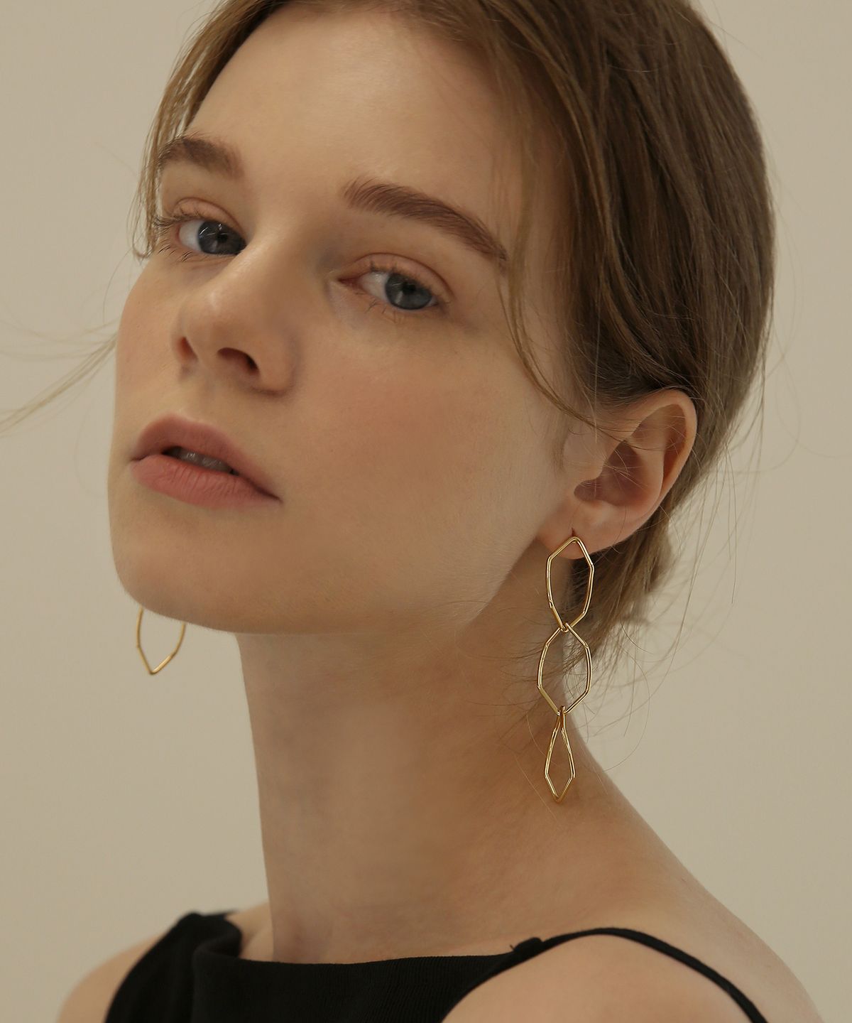 레이지던(LAZYDAWN) chain drop earring E004