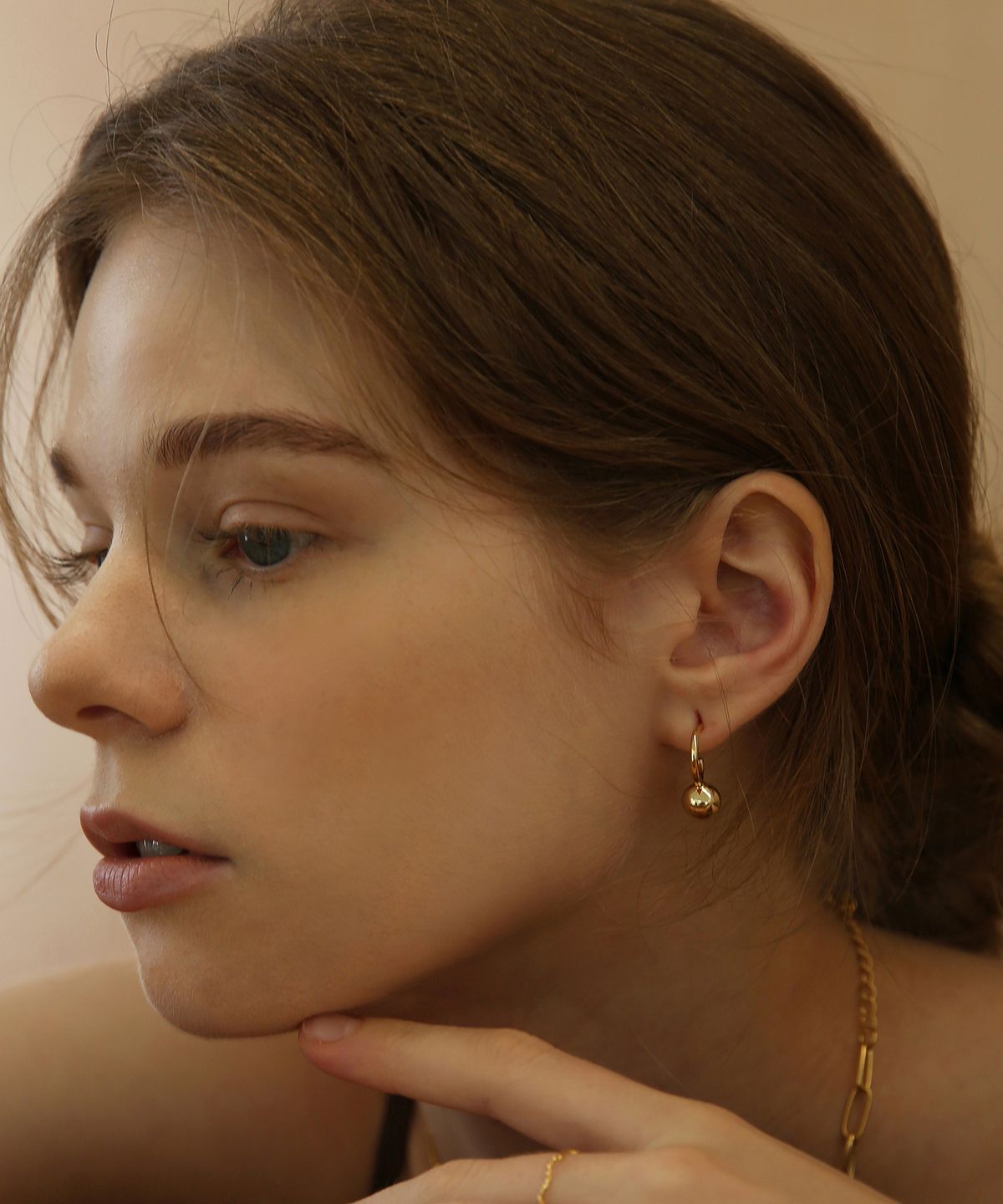 레이지던(LAZYDAWN) circle drop earring E017