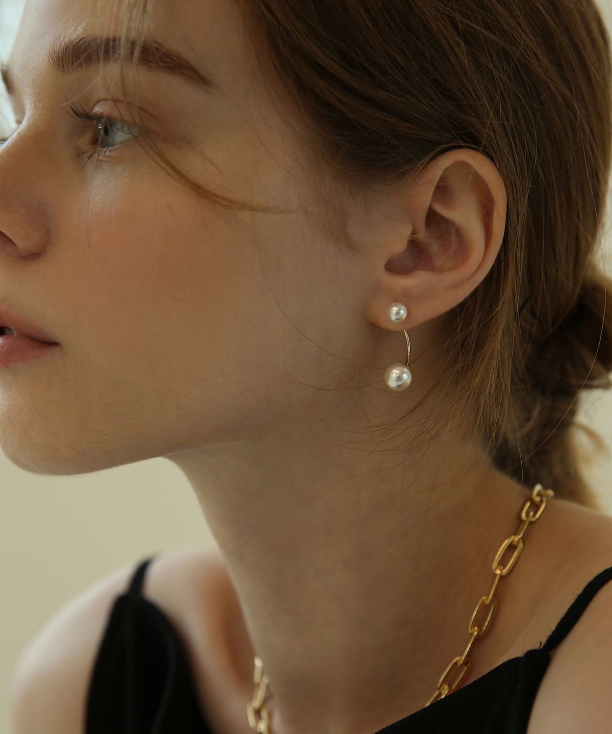 레이지던(LAZYDAWN) pearl drop earring E023