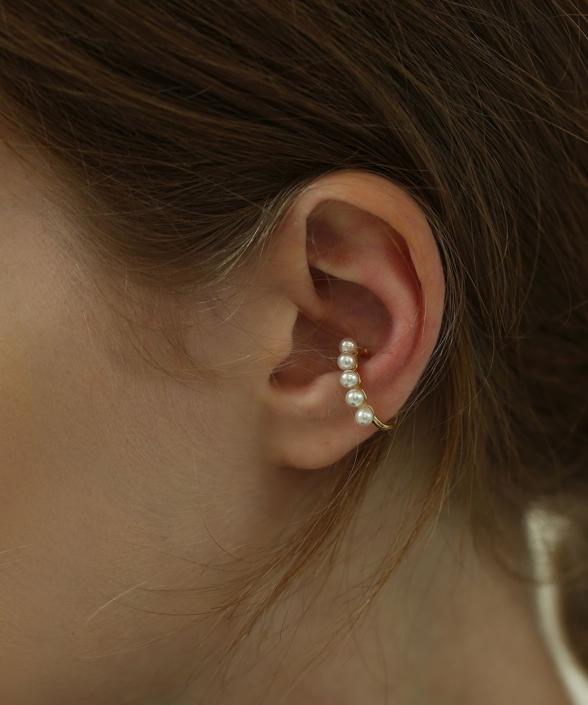 레이지던(LAZYDAWN) pearl line ear cuff C004