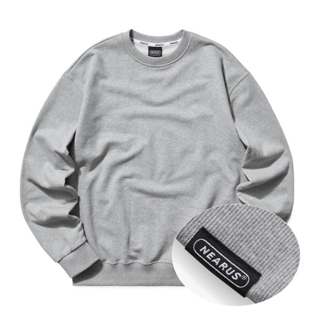 니어러스(NEARUS) STANDARD SWEAT SHIRE [GREY]