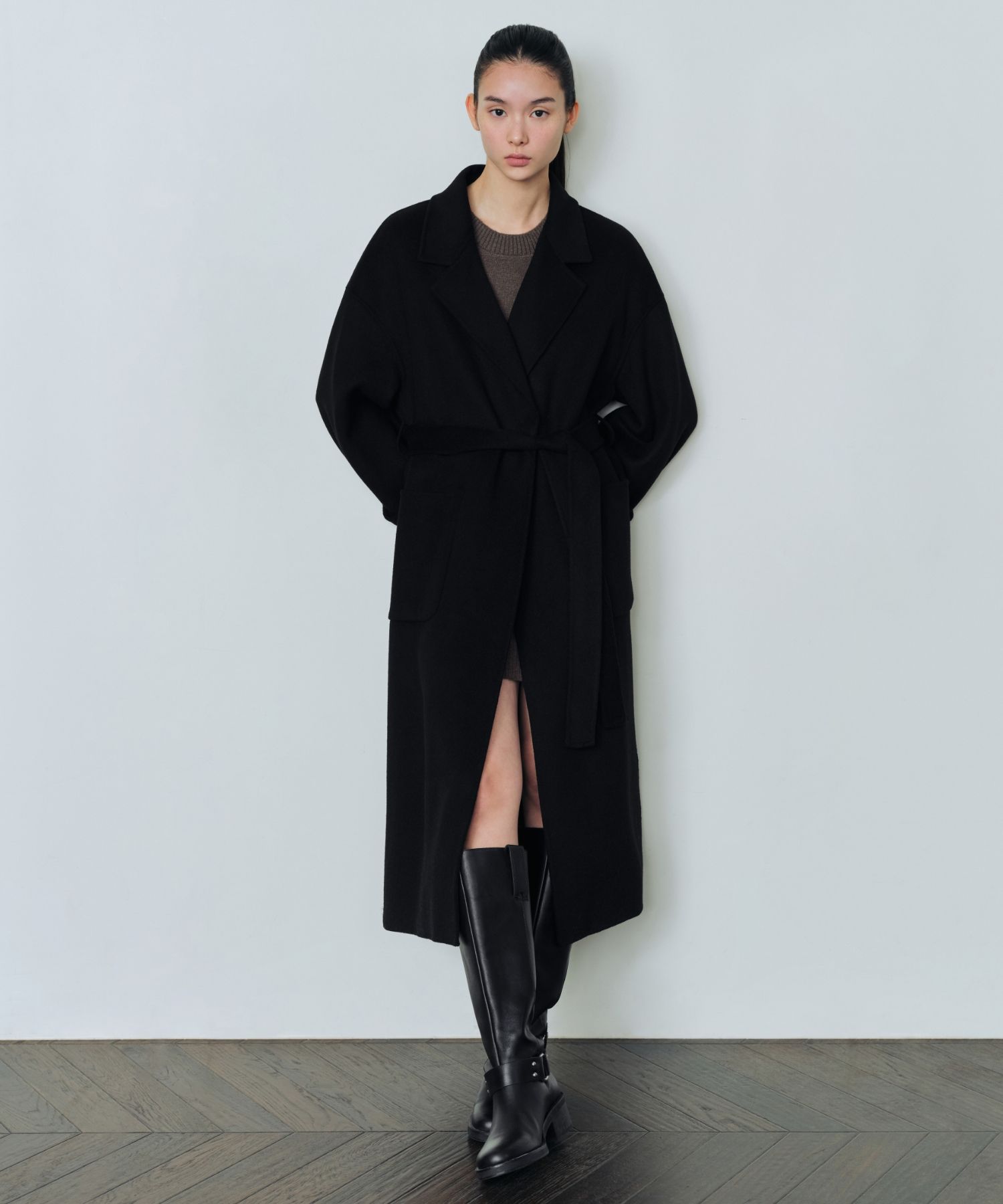 コート MUSINSA STANDARD Women's Cashmere Blend Balmacan Robe Coat T MUSINSA | MUSINSA STANDARD WOMAN WOMENS CASHMERE BLEND