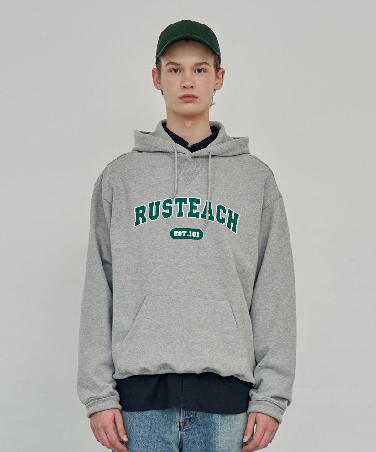 러스티치(RUSTEACH) IVY LEAGUE HOODIE (GRAY)