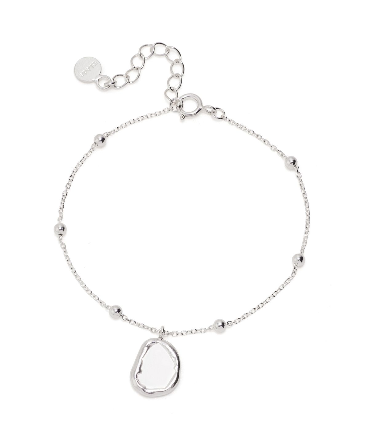 티에드(TIEDE) Fluid frame ball chain Bracelet