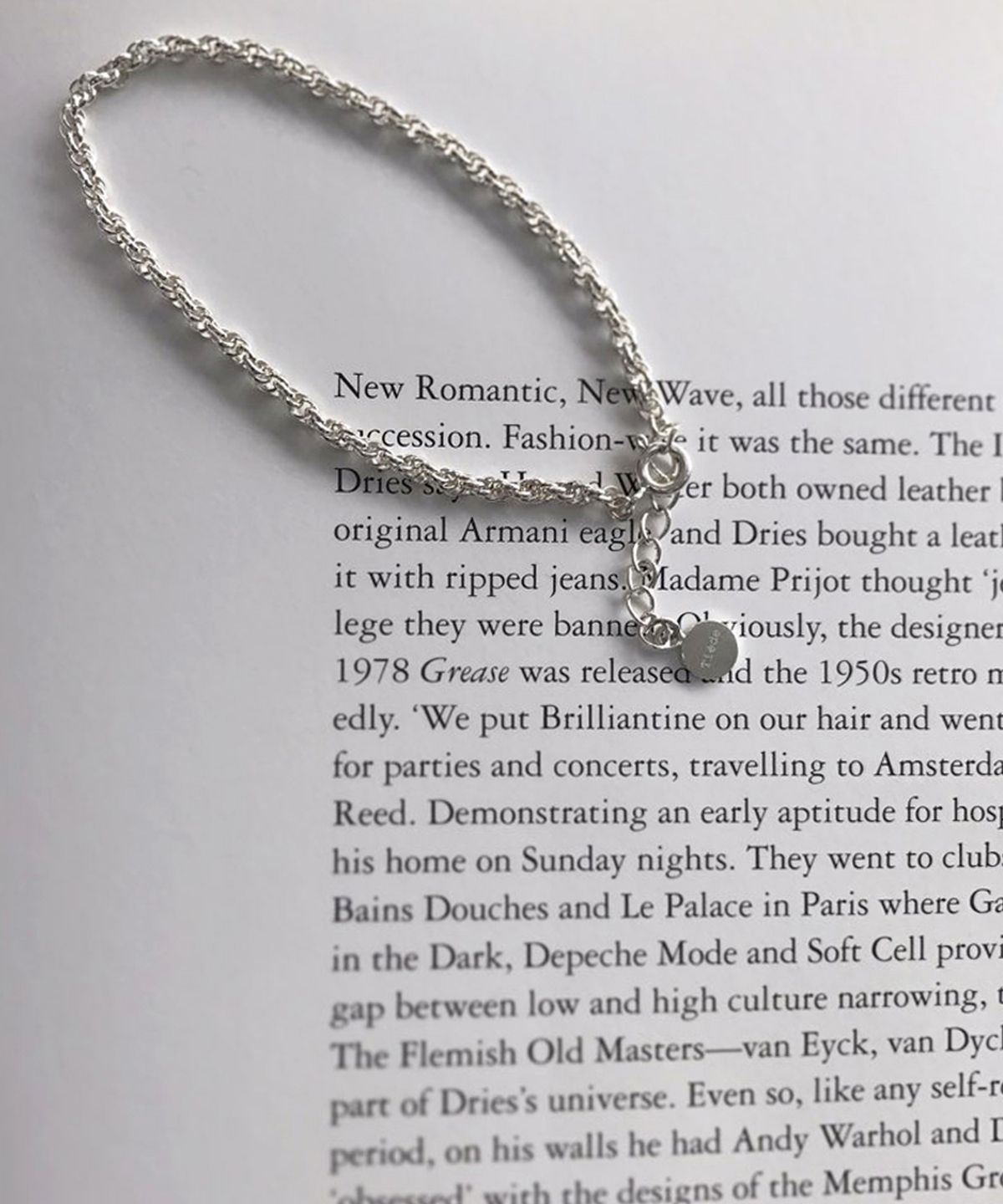 티에드(TIEDE) Basic chain Bracelet