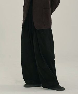 유니섹스 루프 벌룬팬츠 블랙