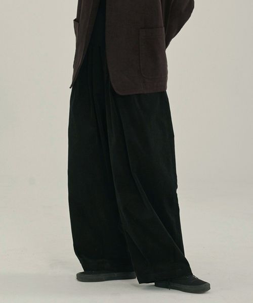 MUSINSA | MALEN Unisex Loop Balloon Pants Black